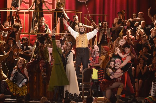 Josh Groban at the cast of The Great Comet during the 2017 Tony Awards
